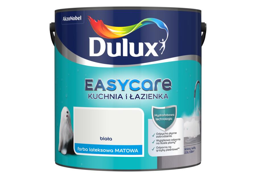 Zdjęcie: Farba do wnętrz EasyCare Kuchnia&Łazienka 2,5 L biała DULUX