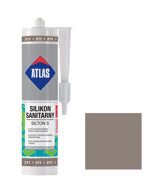 Zdjęcie: Silikon sanitarny Silton S cementowy ATLAS