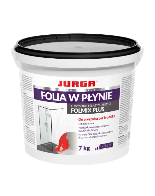 Zdjęcie: Folia w płynie na podłoża krytyczne Folmix Plus 7kg JURGA