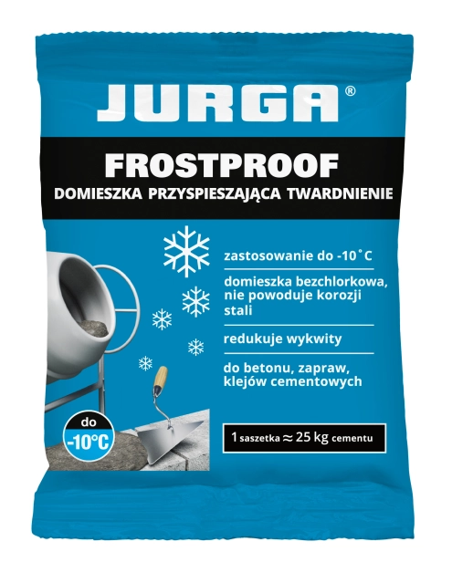 Zdjęcie: Domieszka do zapraw i betonów Frostprof 100 g, JURGA