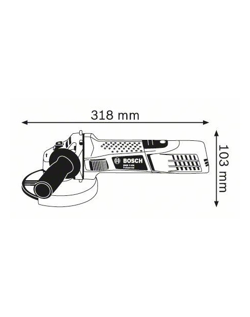 Zdjęcie: Szlifierka kątowa GWS 7-125 720 W BOSCH