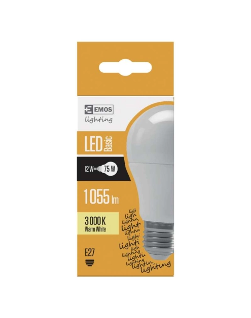 Zdjęcie: Żarówka LED Basic A60, E27, 11 W (75 W), 1 055 lm, ciepła biel EMOS