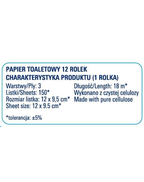 Zdjęcie: Papier toaletowy Rumiankowy 12 rolek REGINA