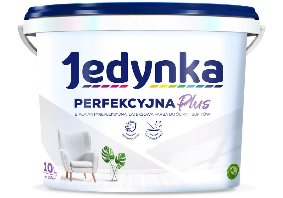 Zdjęcie: Farba lateksowa antyrefleksyjna Perfekcyjna Plus 10 L JEDYNKA