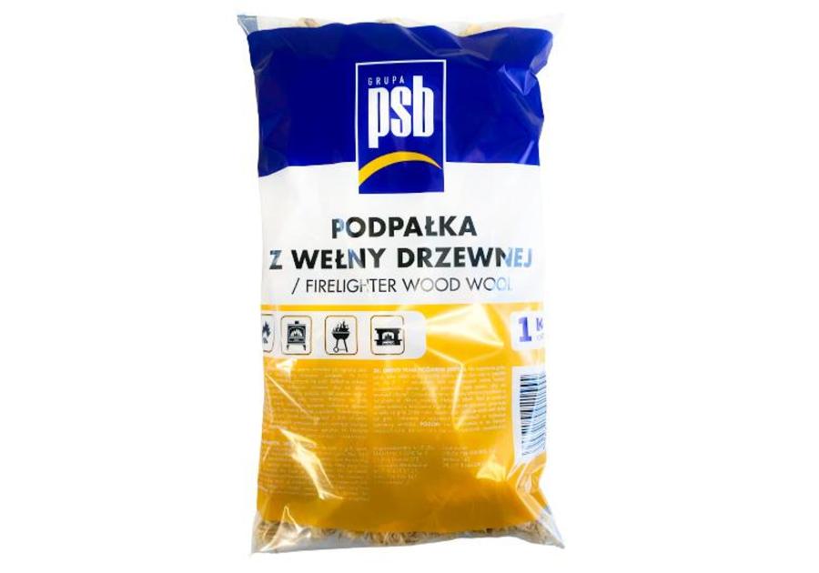 Zdjęcie: Podpałka z wełny drzewnej 1 kg folia PSB