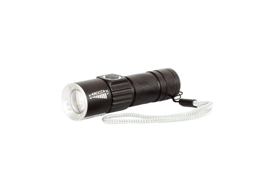 Zdjęcie: Latarka akum. alu led zoom usb 50/100/flash, CE, PROLINE