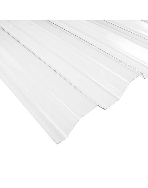 Zdjęcie: Płyta trapezowa PVC 90x200 cm/0,8 mm trapez 70/18 bezbarwna ROBELIT