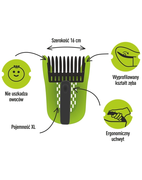 Zdjęcie: Zbieraczka do drobnych owoców, zielona, z tworzywa BROWIN