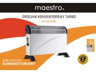 Zdjęcie: Grzejnik konwektorowy Maestro Turbo 2000 W z nawiewem NERGIS