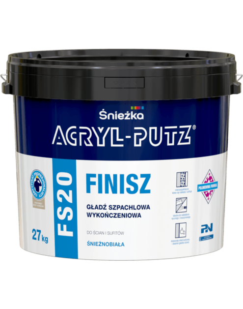 Zdjęcie: Gładź szpachlowa Acryl Putz FS20 27 kg ŚNIEŻKA