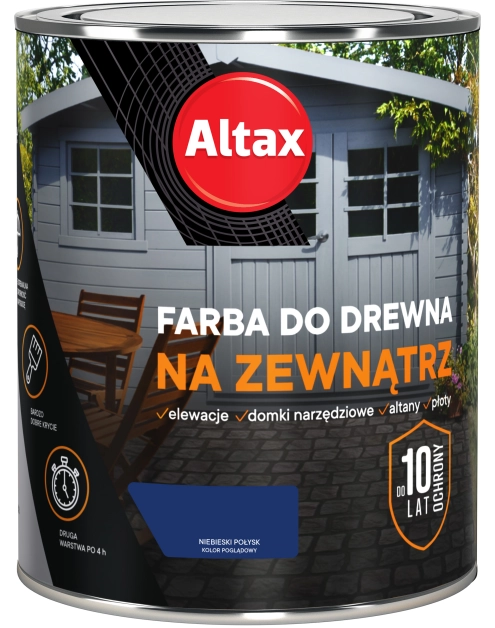 Zdjęcie: Farba do drewna na zewnątrz 0,75 L niebieski ALTAX