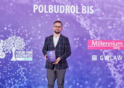 Grupa Polbudrol z nagrodą miesięcznika Forbes w rankingu Forum Firm Rodzinnych 2022